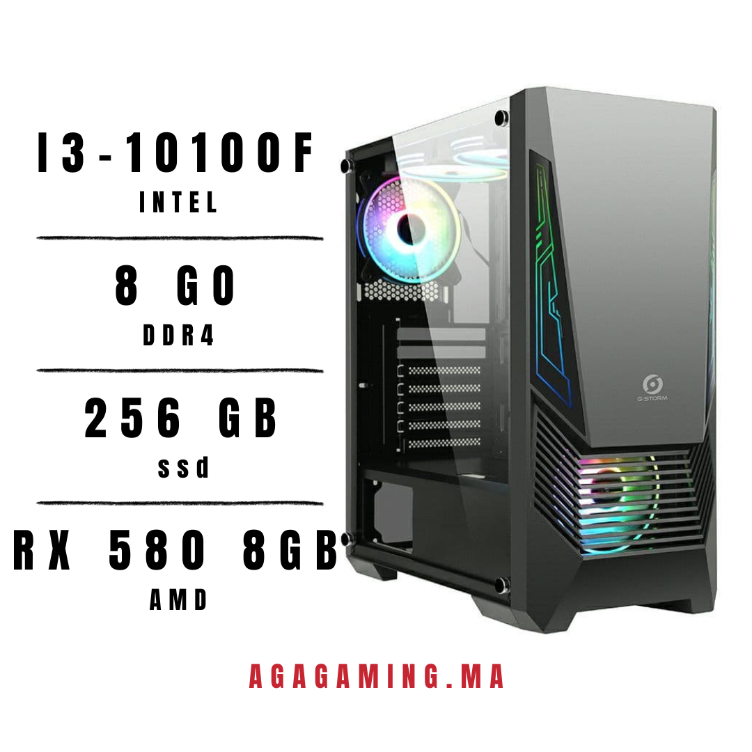 Pc Gamer i3-10100f / RX 580 8Gb Pc Gamer i3-10100f / RX 580 8Gb